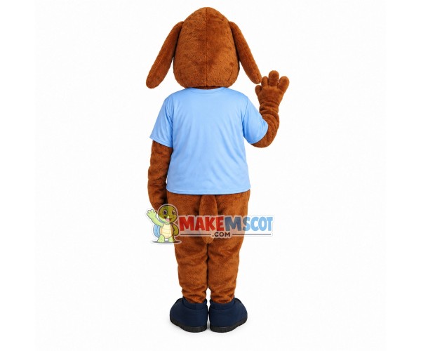 Lovely Brown Hound Dog Mascot Adult Costume Lovely Brown Hound Dog Mascot Adult Costume
