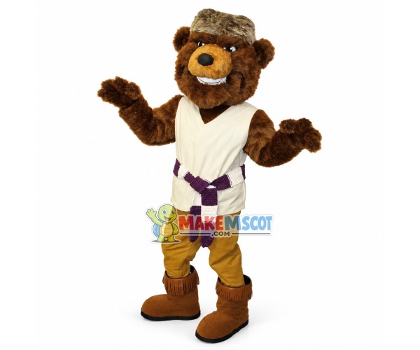 Fierce Grizzly Bear School Mascot Costume Fierce Grizzly Bear School Mascot Costume