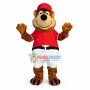 Baseball Brown Bear Mascot Costume 