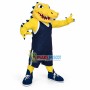 Sport Yellow Alligator School Mascot Costume 