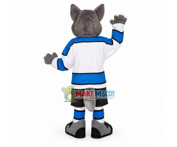 Sport Gray Wolf Mascot Costume Sport Gray Wolf Mascot Costume