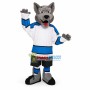 Sport Gray Wolf Mascot Costume 