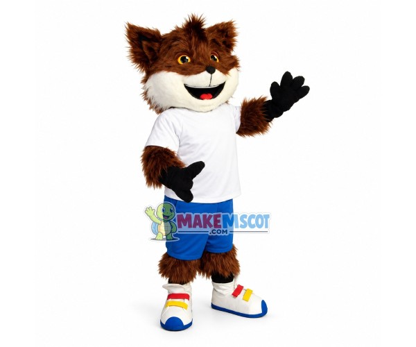 Happy Sport Fox Mascot Costume Happy Sport Fox Mascot Costume