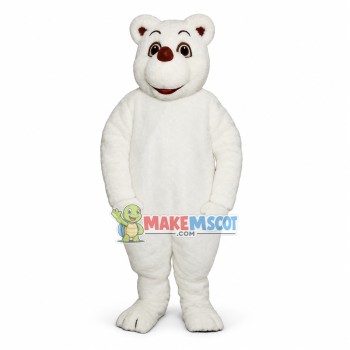 Adorable Polar Bear Mascot Costume Adorable Polar Bear Mascot Costume