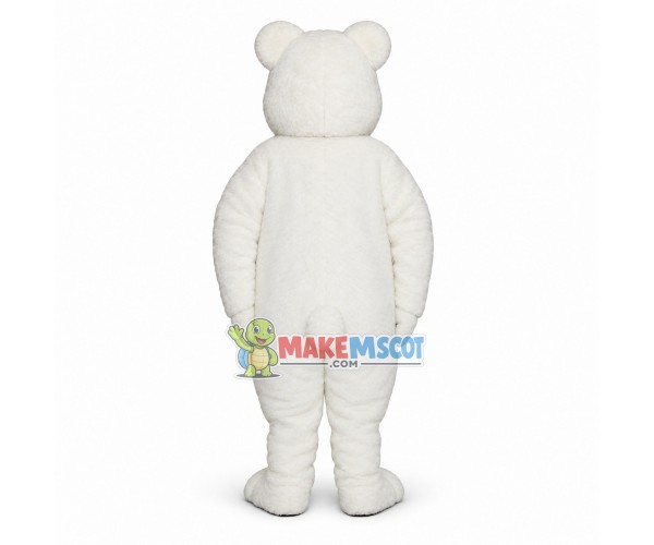Adorable Polar Bear Mascot Costume Adorable Polar Bear Mascot Costume