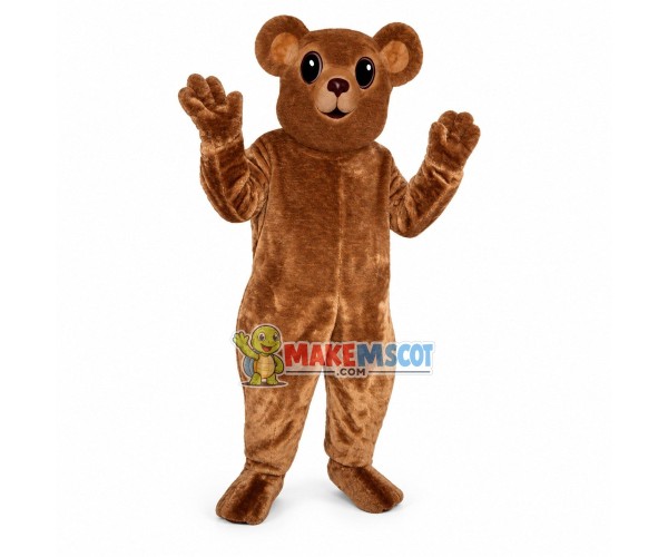Brown Bear Cub Mascot Adult Costume Brown Bear Cub Mascot Adult Costume