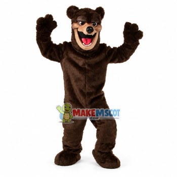 Fierce Brown Bear Mascot Costume Fierce Brown Bear Mascot Costume