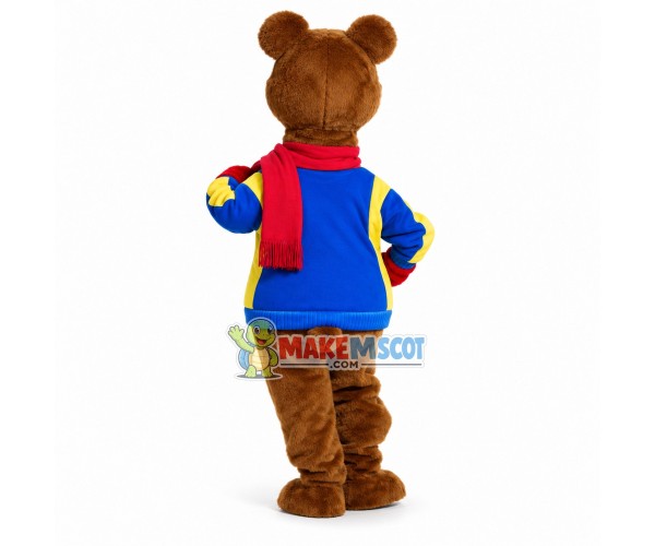 Brisky Bear Mascot Costume Fancy Dress Outfit Brisky Bear Mascot Costume Fancy Dress Outfit