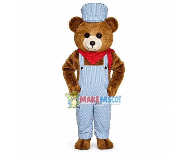 Choo-choo Bear Mascot Costume Choo-choo Bear Mascot Costume
