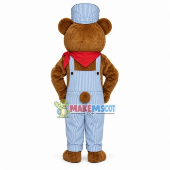 Choo-choo Bear Mascot Costume Choo-choo Bear Mascot Costume