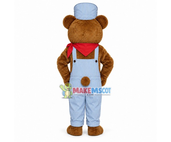 Choo-choo Bear Mascot Costume Choo-choo Bear Mascot Costume
