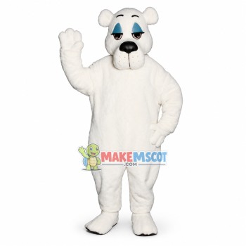 Sleepy Polar Bear Mascot Costume Sleepy Polar Bear Mascot Costume