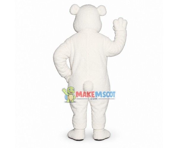 Sleepy Polar Bear Mascot Costume