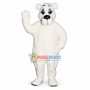 Sleepy Polar Bear Mascot Costume
