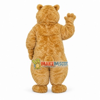 Boris Bear Curly Mascot Costume Boris Bear Curly Mascot Costume