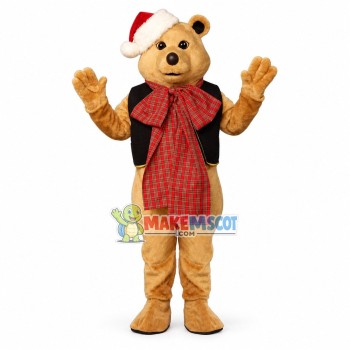 Christmas Bear Mascot Costume Christmas Bear Mascot Costume