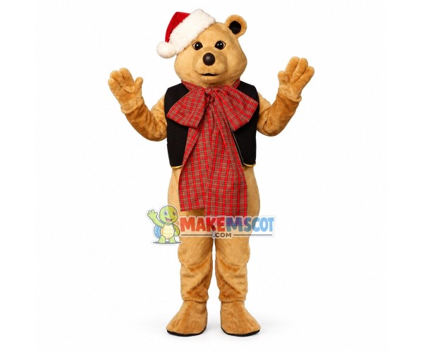Christmas Bear Mascot Costume Christmas Bear Mascot Costume