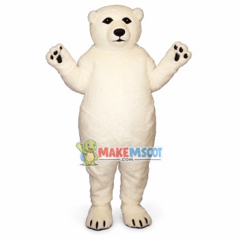 Fat Polar Bear Mascot Costume Fat Polar Bear Mascot Costume