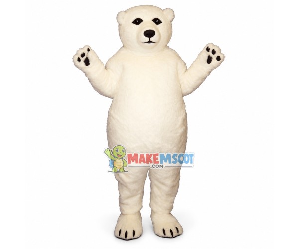 Fat Polar Bear Mascot Costume Fat Polar Bear Mascot Costume