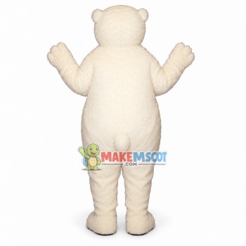Fat Polar Bear Mascot Costume Fat Polar Bear Mascot Costume