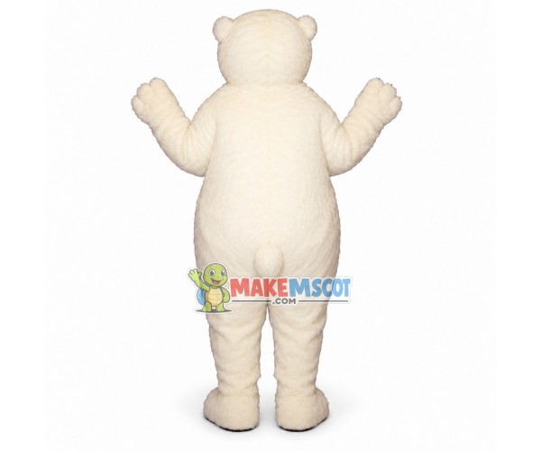 Fat Polar Bear Mascot Costume Fat Polar Bear Mascot Costume