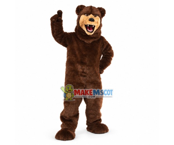 Fierce Grizzly Bear Mascot Costume Fierce Grizzly Bear Mascot Costume