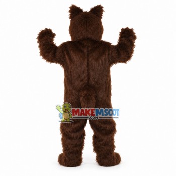 Fierce Grizzly Bear Long Fur Mascot Costume Fierce Grizzly Bear Long Fur Mascot Costume