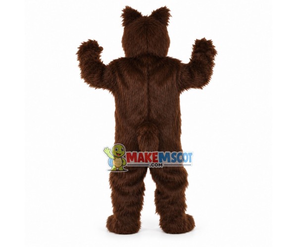 Fierce Grizzly Bear Long Fur Mascot Costume Fierce Grizzly Bear Long Fur Mascot Costume