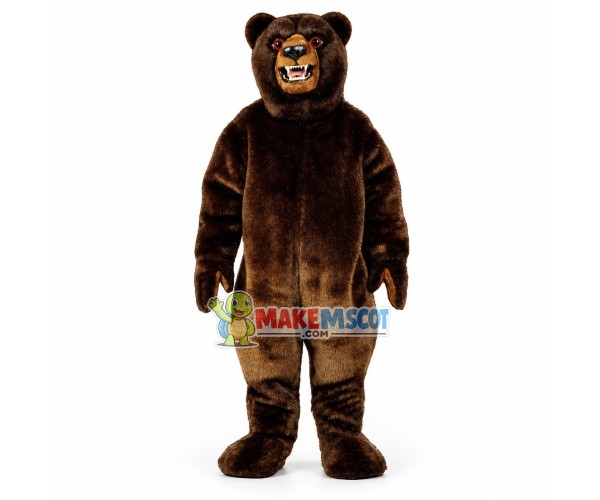 Fierce Adult Grizzly Bear Mascot Costume Fierce Adult Grizzly Bear Mascot Costume