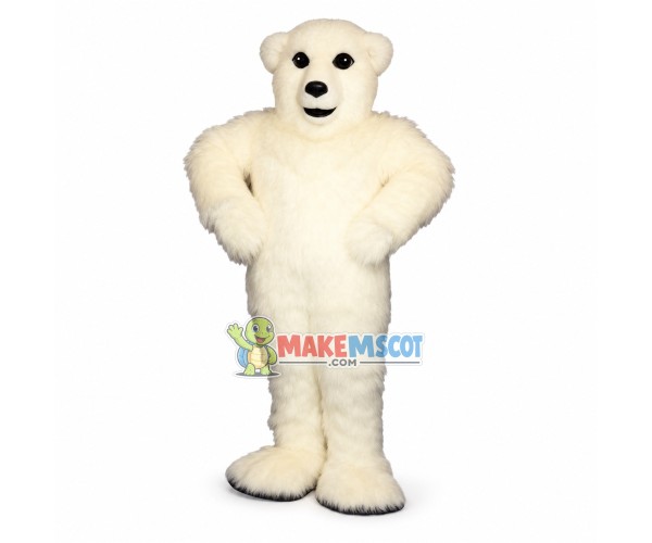Polar Bear Long Fur Mascot Costume Polar Bear Long Fur Mascot Costume
