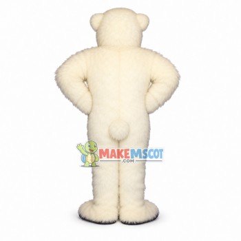 Polar Bear Long Fur Mascot Costume Polar Bear Long Fur Mascot Costume