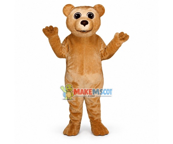 Beige Bear Mascot Costume