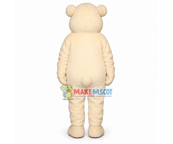 Johnnie Polar Bear Mascot Costume Johnnie Polar Bear Mascot Costume