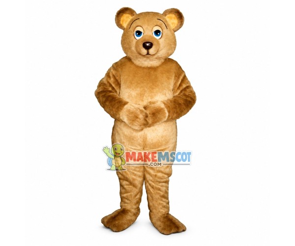 Lazy Beige Bear Mascot Costume