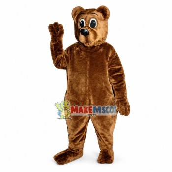 Friendly Brown Bear Mascot Costume