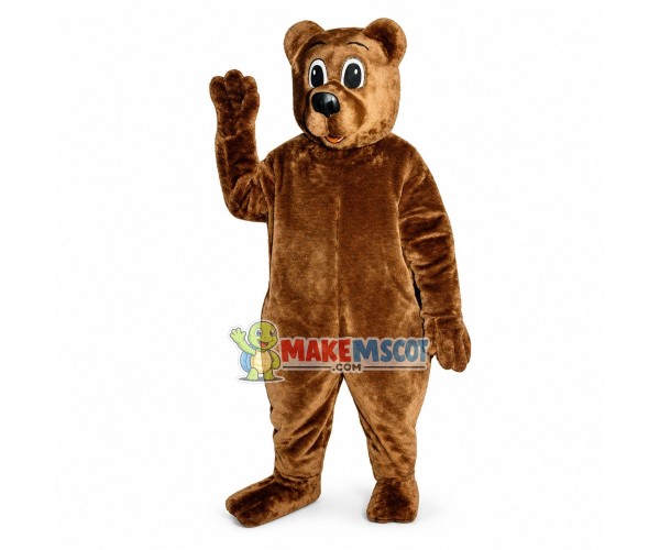 Friendly Brown Bear Mascot Costume