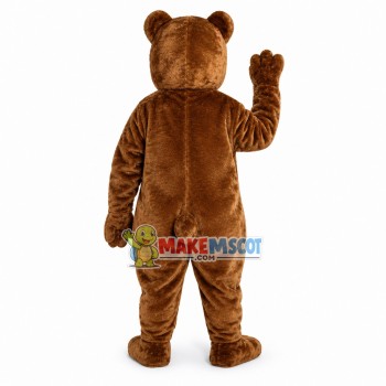 Friendly Brown Bear Mascot Costume Friendly Brown Bear Mascot Costume