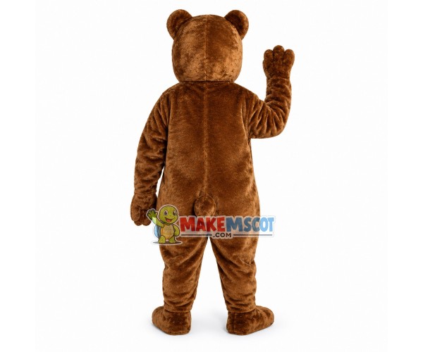 Friendly Brown Bear Mascot Costume Friendly Brown Bear Mascot Costume