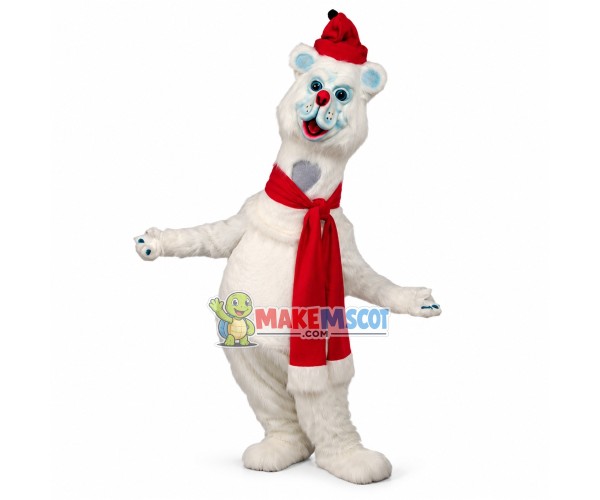 Giant Polar Bear Mascot Costume