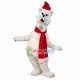 Giant Polar Bear Mascot Costume Giant Polar Bear Mascot Costume