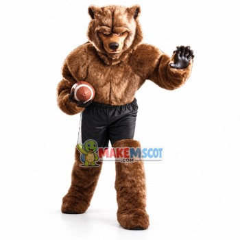 Sport Brown Bear Mascot Costume