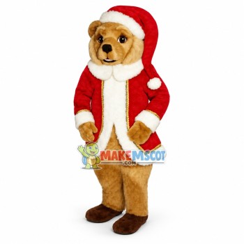 Christmas St. Bear Mascot Costume Christmas St. Bear Mascot Costume