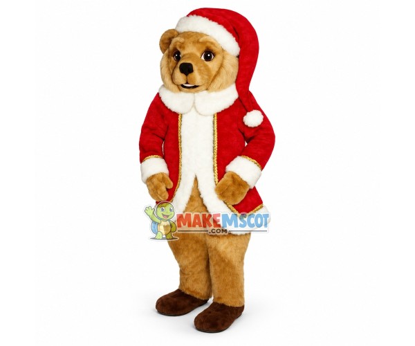 Christmas St. Bear Mascot Costume