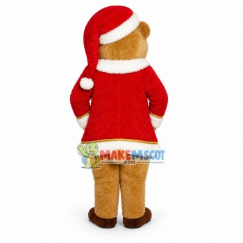 Christmas St. Bear Mascot Costume Christmas St. Bear Mascot Costume