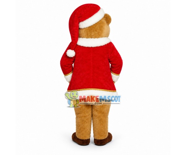 Christmas St. Bear Mascot Costume Christmas St. Bear Mascot Costume