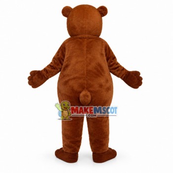 Frowning Brown Bear Mascot Costume Frowning Brown Bear Mascot Costume