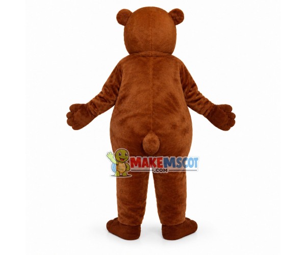 Frowning Brown Bear Mascot Costume Frowning Brown Bear Mascot Costume