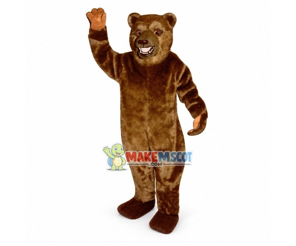 Growling Brown Bear Mascot Costume Growling Brown Bear Mascot Costume