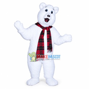 Howling Polar Bear Mascot Costume