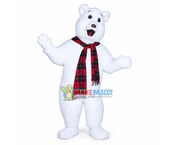 Howling Polar Bear Mascot Costume